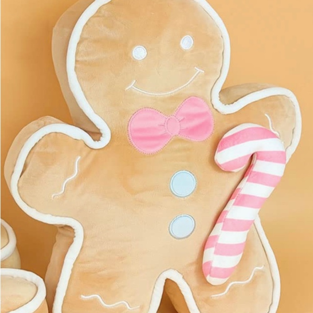 Pastel Gingerbread pillow 17in